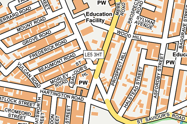 LE5 3HT map - OS OpenMap – Local (Ordnance Survey)