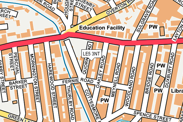 LE5 3NT map - OS OpenMap – Local (Ordnance Survey)