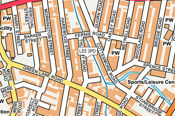 LE5 3PD map - OS OpenMap – Local (Ordnance Survey)