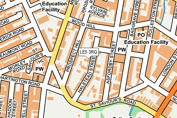 LE5 3RQ map - OS OpenMap – Local (Ordnance Survey)