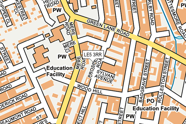 LE5 3RR map - OS OpenMap – Local (Ordnance Survey)