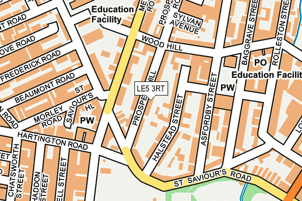 LE5 3RT map - OS OpenMap – Local (Ordnance Survey)