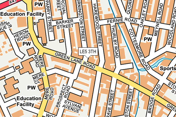 LE5 3TH map - OS OpenMap – Local (Ordnance Survey)