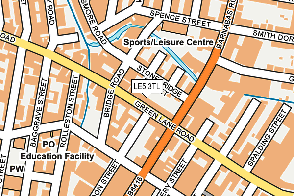 LE5 3TL map - OS OpenMap – Local (Ordnance Survey)