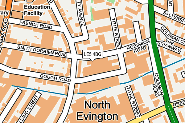 LE5 4BG map - OS OpenMap – Local (Ordnance Survey)