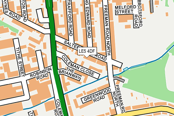 LE5 4DF map - OS OpenMap – Local (Ordnance Survey)