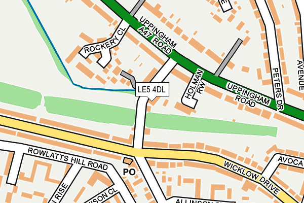 LE5 4DL map - OS OpenMap – Local (Ordnance Survey)