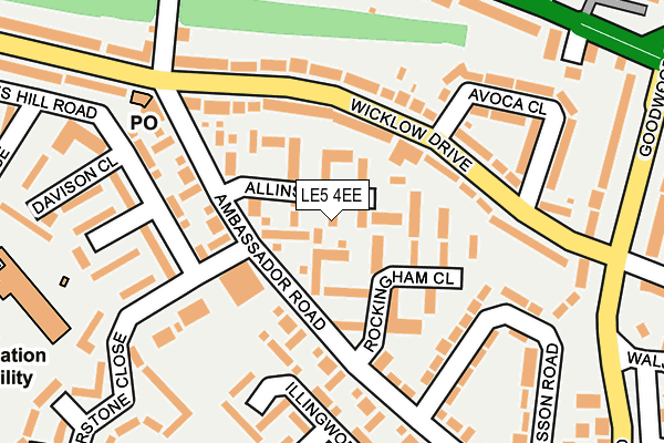 LE5 4EE map - OS OpenMap – Local (Ordnance Survey)