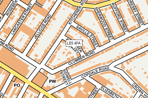 LE5 4FA map - OS OpenMap – Local (Ordnance Survey)