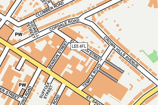 LE5 4FL map - OS OpenMap – Local (Ordnance Survey)