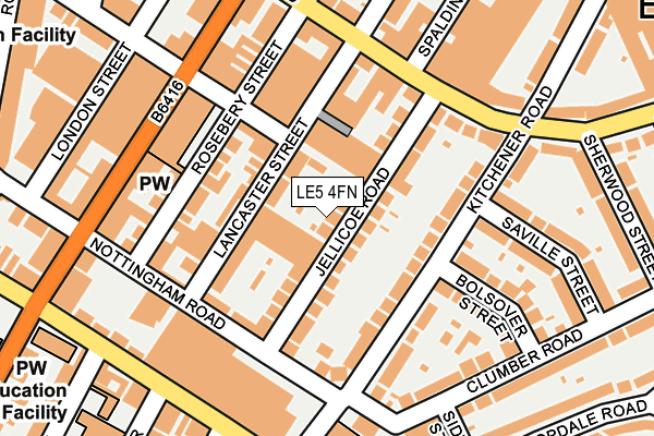 LE5 4FN map - OS OpenMap – Local (Ordnance Survey)