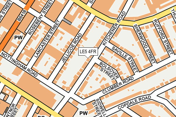LE5 4FR map - OS OpenMap – Local (Ordnance Survey)