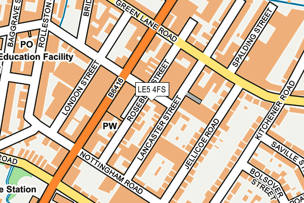 LE5 4FS map - OS OpenMap – Local (Ordnance Survey)