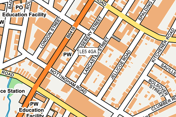 Map of BAPANA TRADING LIMITED at local scale