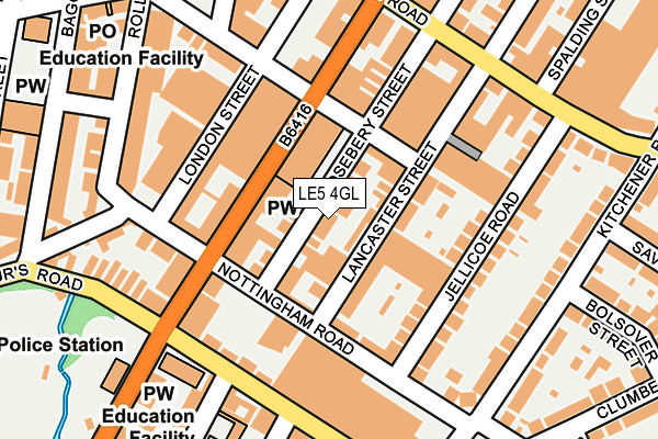 LE5 4GL map - OS OpenMap – Local (Ordnance Survey)