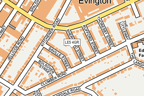 LE5 4GR map - OS OpenMap – Local (Ordnance Survey)