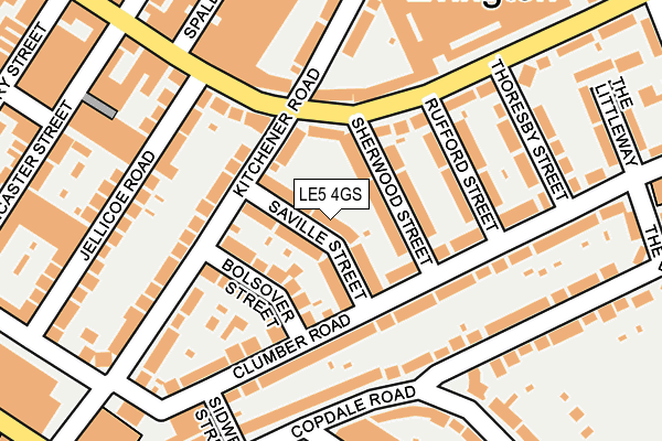 LE5 4GS map - OS OpenMap – Local (Ordnance Survey)