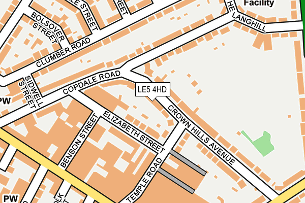 LE5 4HD map - OS OpenMap – Local (Ordnance Survey)