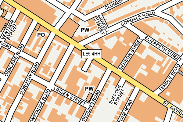 LE5 4HH map - OS OpenMap – Local (Ordnance Survey)