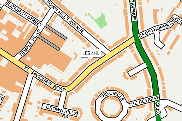 LE5 4HL map - OS OpenMap – Local (Ordnance Survey)