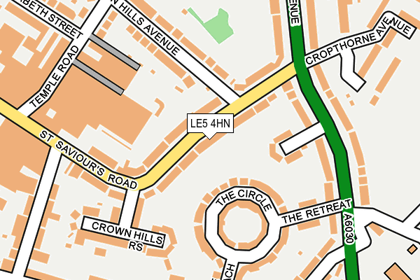 LE5 4HN map - OS OpenMap – Local (Ordnance Survey)