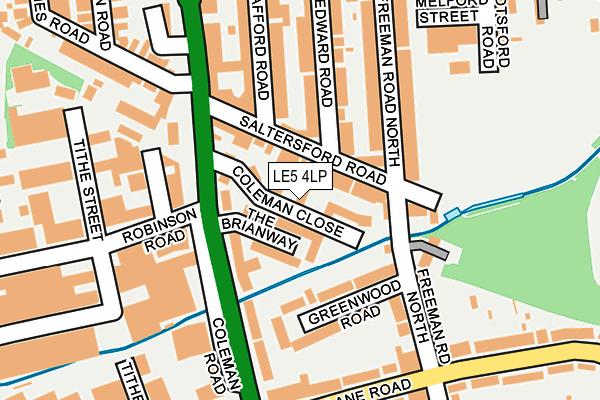 LE5 4LP map - OS OpenMap – Local (Ordnance Survey)