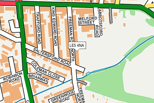 LE5 4NA map - OS OpenMap – Local (Ordnance Survey)