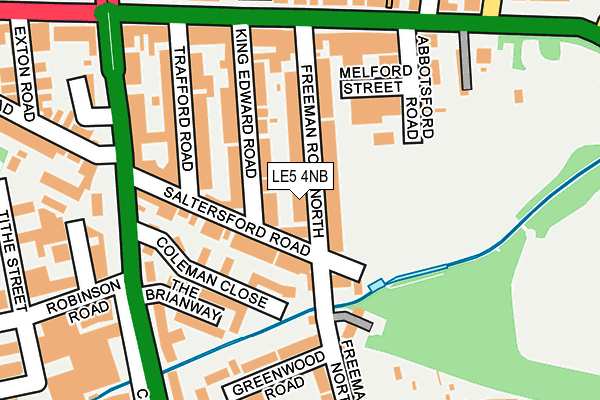 LE5 4NB map - OS OpenMap – Local (Ordnance Survey)