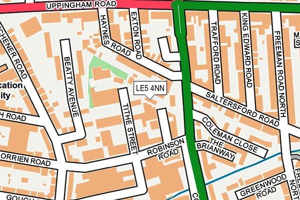 LE5 4NN map - OS OpenMap – Local (Ordnance Survey)