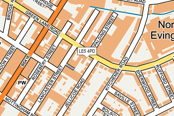 LE5 4PD map - OS OpenMap – Local (Ordnance Survey)