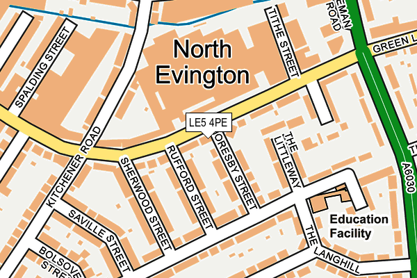 LE5 4PE map - OS OpenMap – Local (Ordnance Survey)