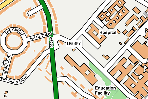 LE5 4PY map - OS OpenMap – Local (Ordnance Survey)