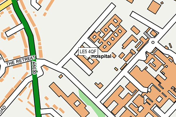 LE5 4QF map - OS OpenMap – Local (Ordnance Survey)