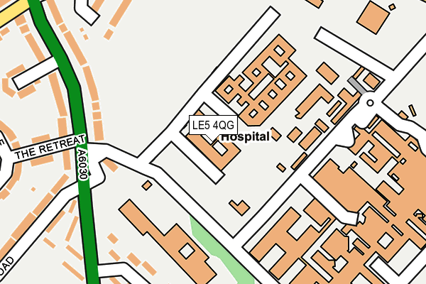 LE5 4QG map - OS OpenMap – Local (Ordnance Survey)