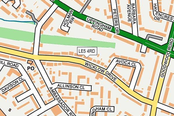 LE5 4RD map - OS OpenMap – Local (Ordnance Survey)