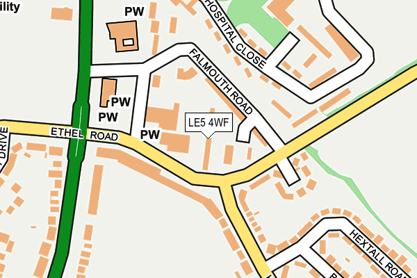 LE5 4WF map - OS OpenMap – Local (Ordnance Survey)