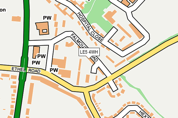 LE5 4WH map - OS OpenMap – Local (Ordnance Survey)
