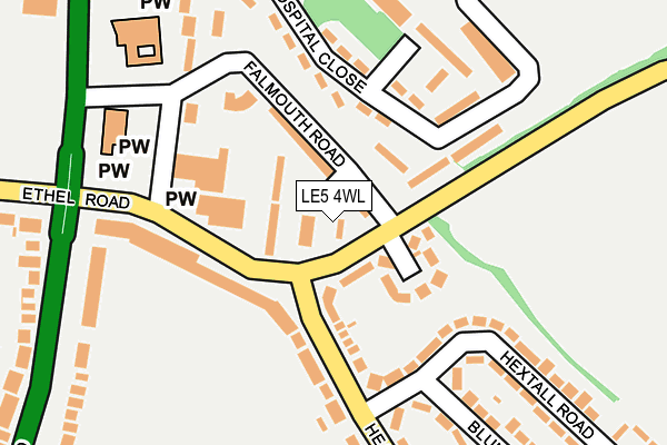 LE5 4WL map - OS OpenMap – Local (Ordnance Survey)