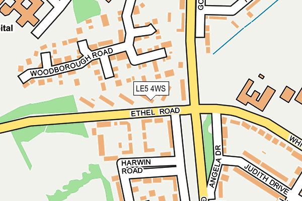 LE5 4WS map - OS OpenMap – Local (Ordnance Survey)