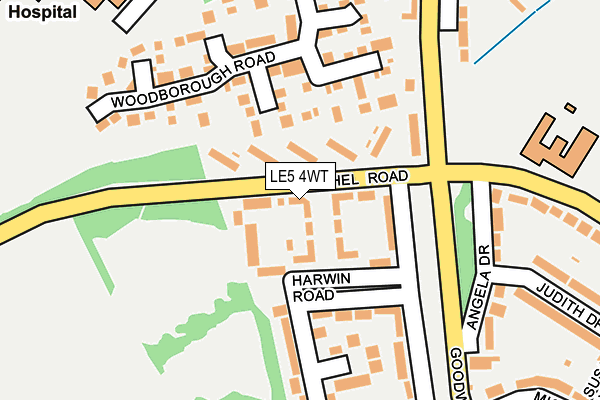 LE5 4WT map - OS OpenMap – Local (Ordnance Survey)