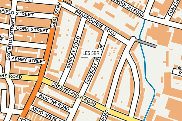 LE5 5BR map - OS OpenMap – Local (Ordnance Survey)