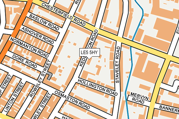 LE5 5HY map - OS OpenMap – Local (Ordnance Survey)