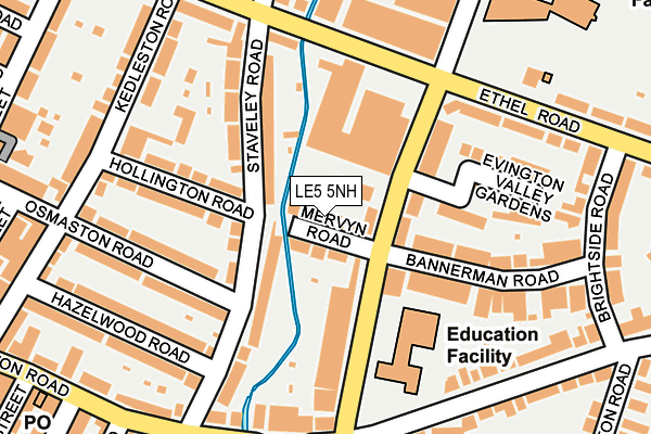 LE5 5NH map - OS OpenMap – Local (Ordnance Survey)