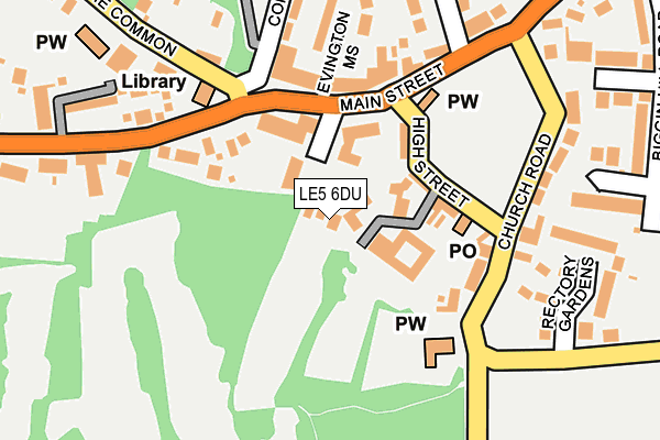 LE5 6DU map - OS OpenMap – Local (Ordnance Survey)