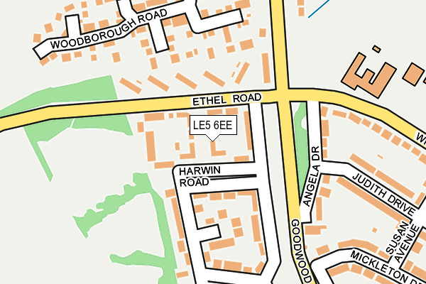 LE5 6EE map - OS OpenMap – Local (Ordnance Survey)