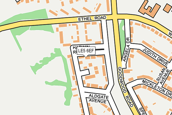 LE5 6EF map - OS OpenMap – Local (Ordnance Survey)