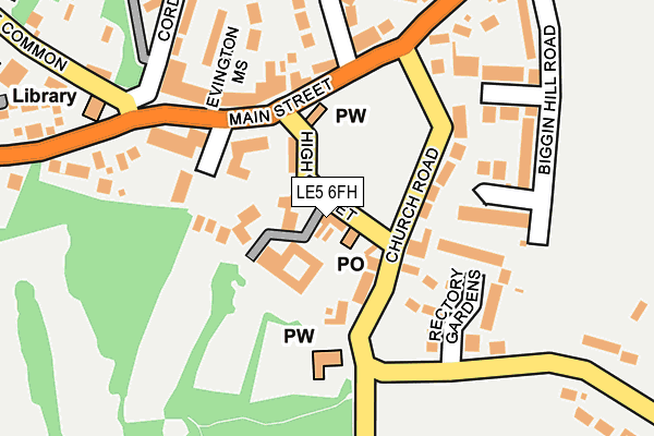 LE5 6FH map - OS OpenMap – Local (Ordnance Survey)