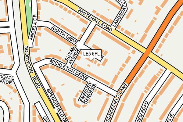 LE5 6FL map - OS OpenMap – Local (Ordnance Survey)