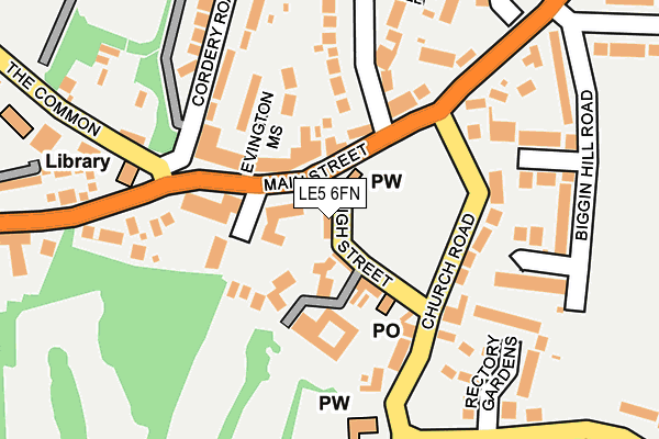 LE5 6FN map - OS OpenMap – Local (Ordnance Survey)