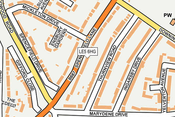 LE5 6HG map - OS OpenMap – Local (Ordnance Survey)